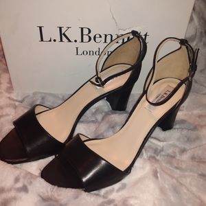 L. K. Bennett London Helena Black heels size 8.5 /  39.5 EUC